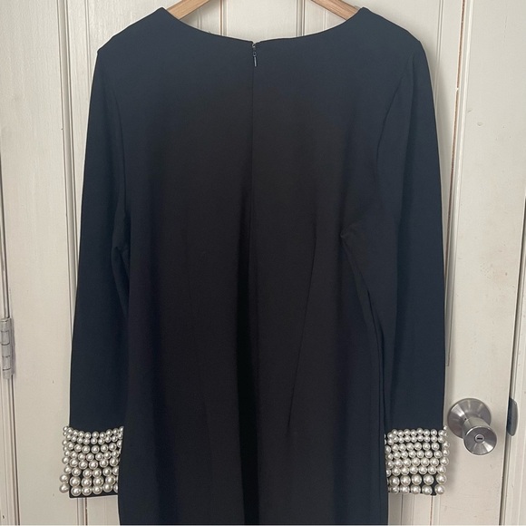 Eloquii Pearl Beaded Cuff Black Shift Dress 20 Plus Evening Cocktail Party - Picture 7 of 7